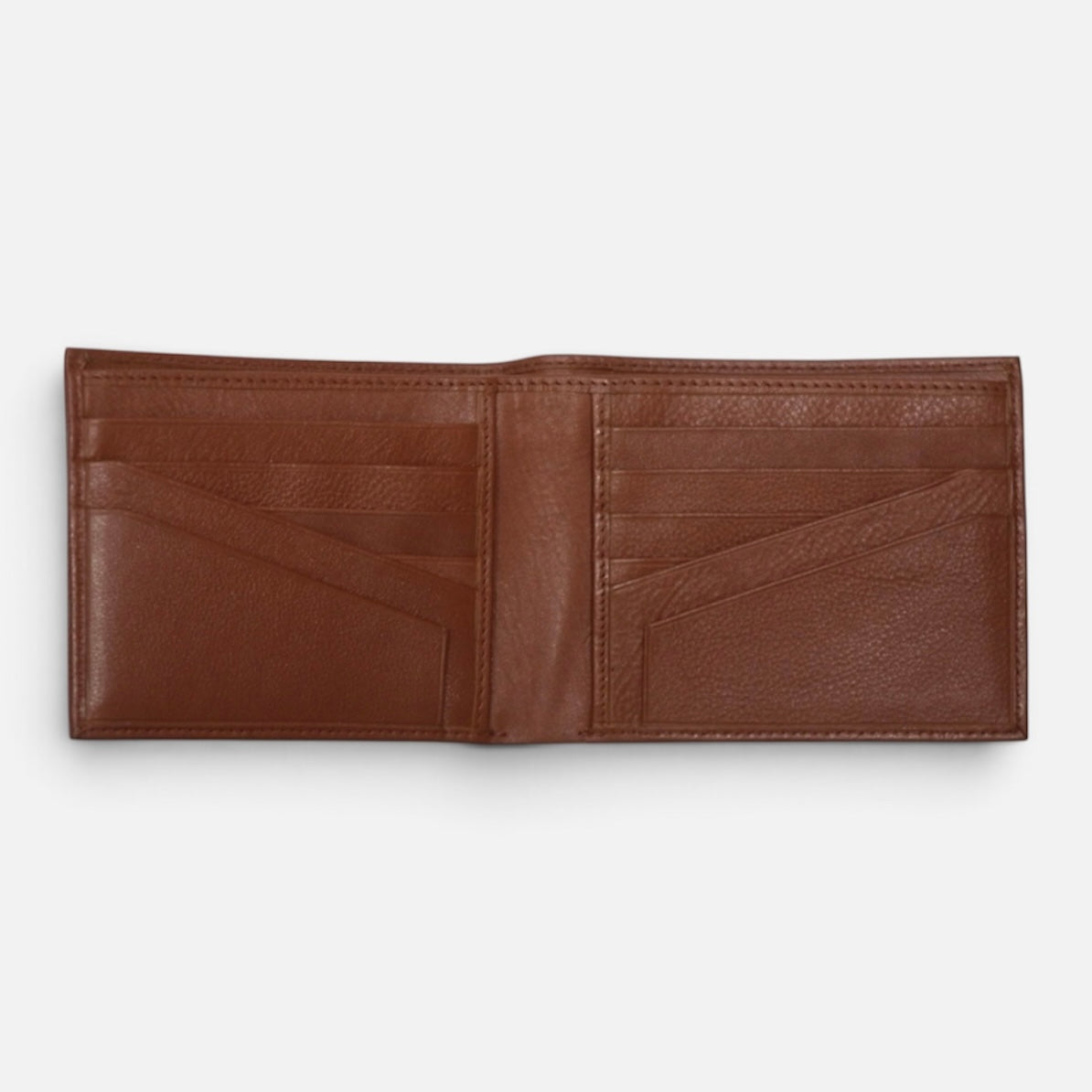 Alta Vita Bi-Fold Leather Tan Wallet