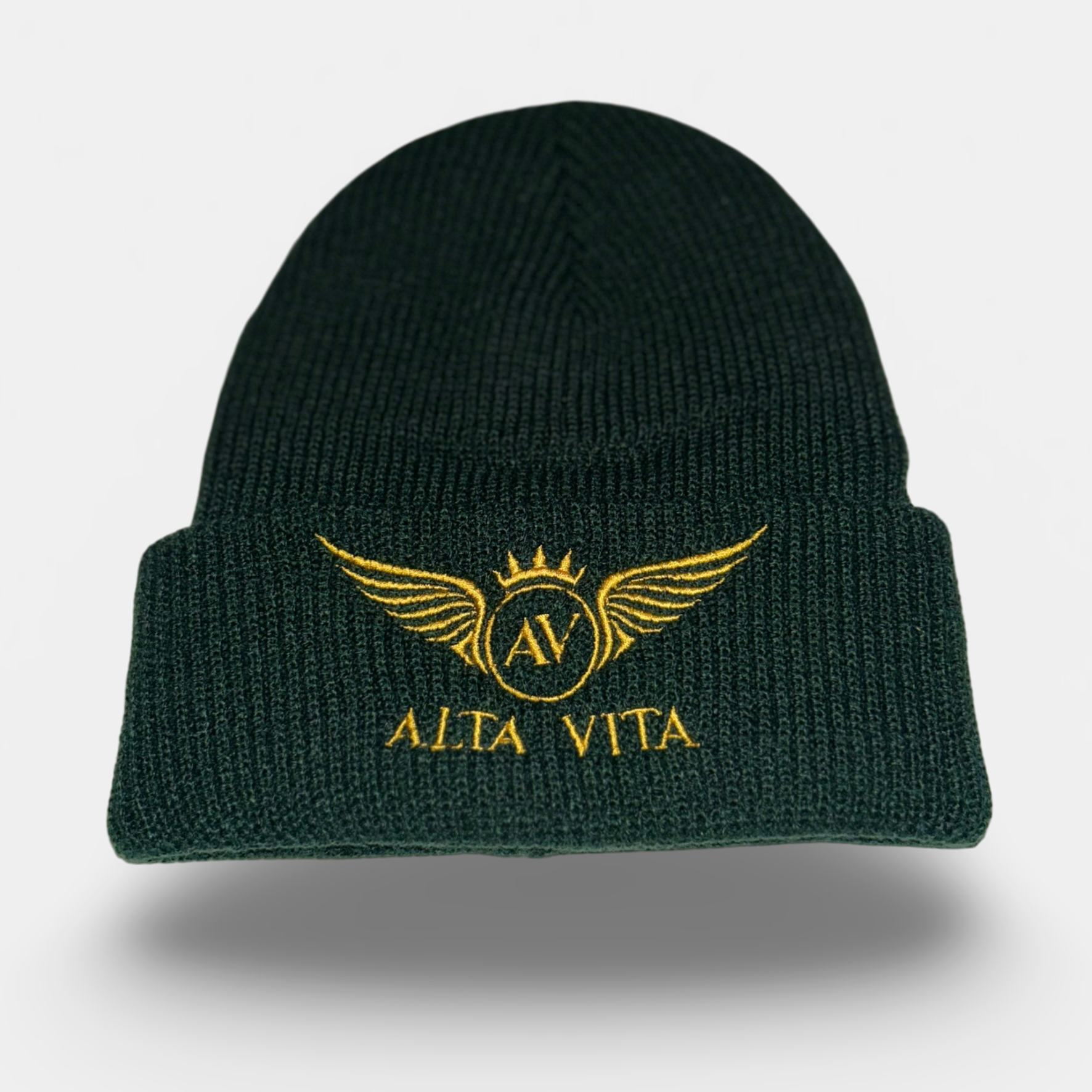 Alta Vita Mens Bottle Green Beanie