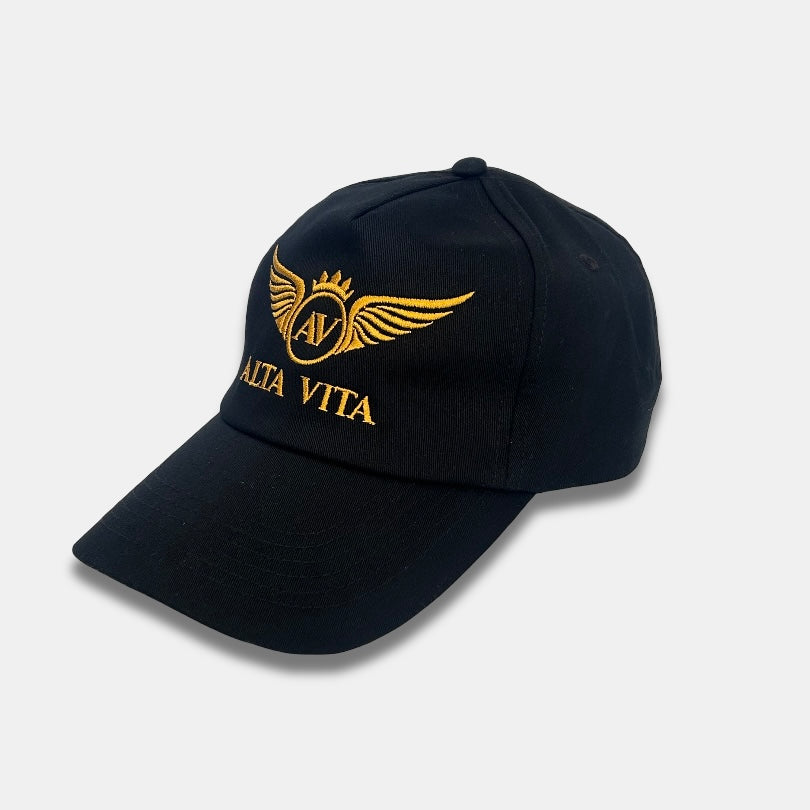Alta Vita Mens Black Cap