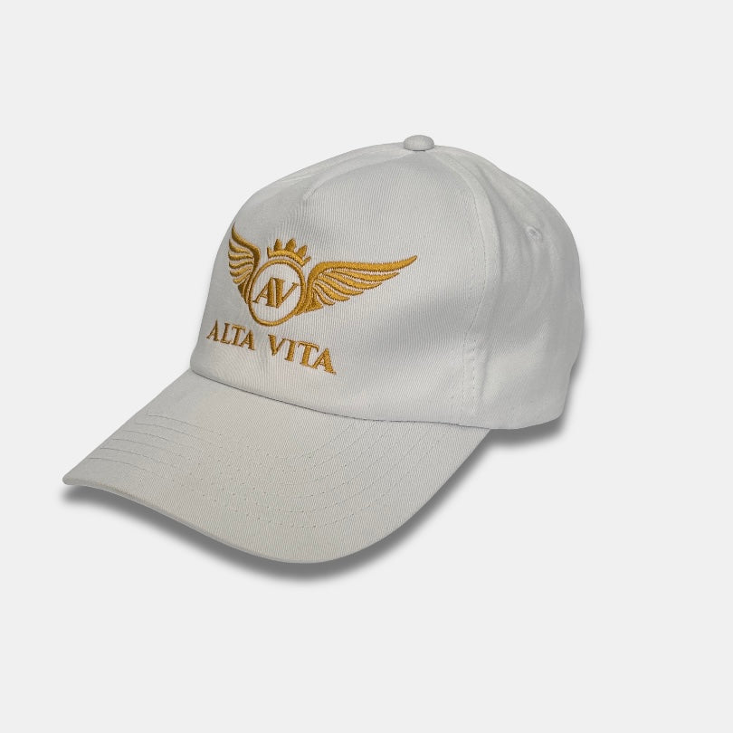 Alta Vita Mens White Cap