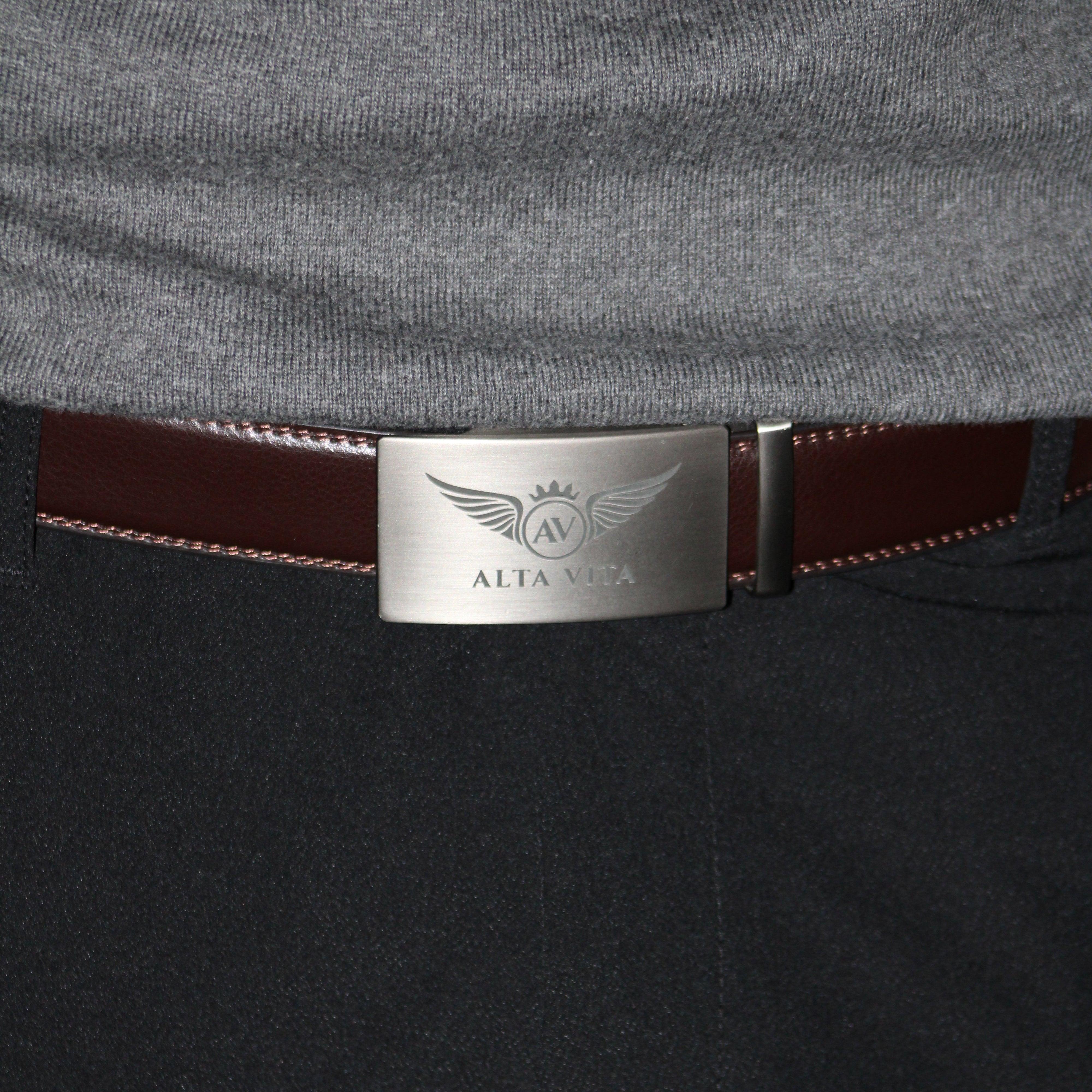 Alta Vita Brown Leather Belt