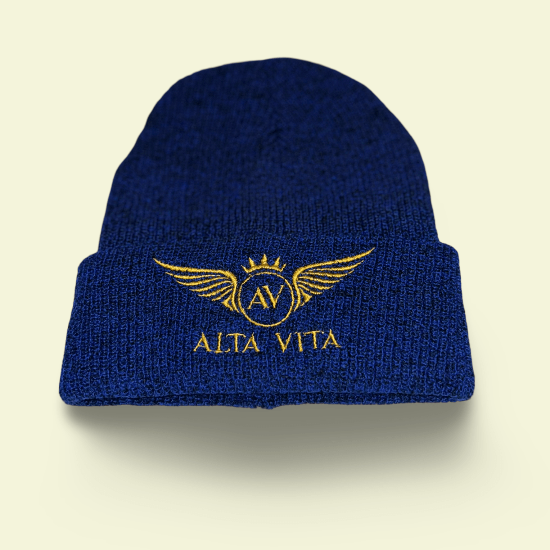 Alta Vita Mens Royal Blue Beanie