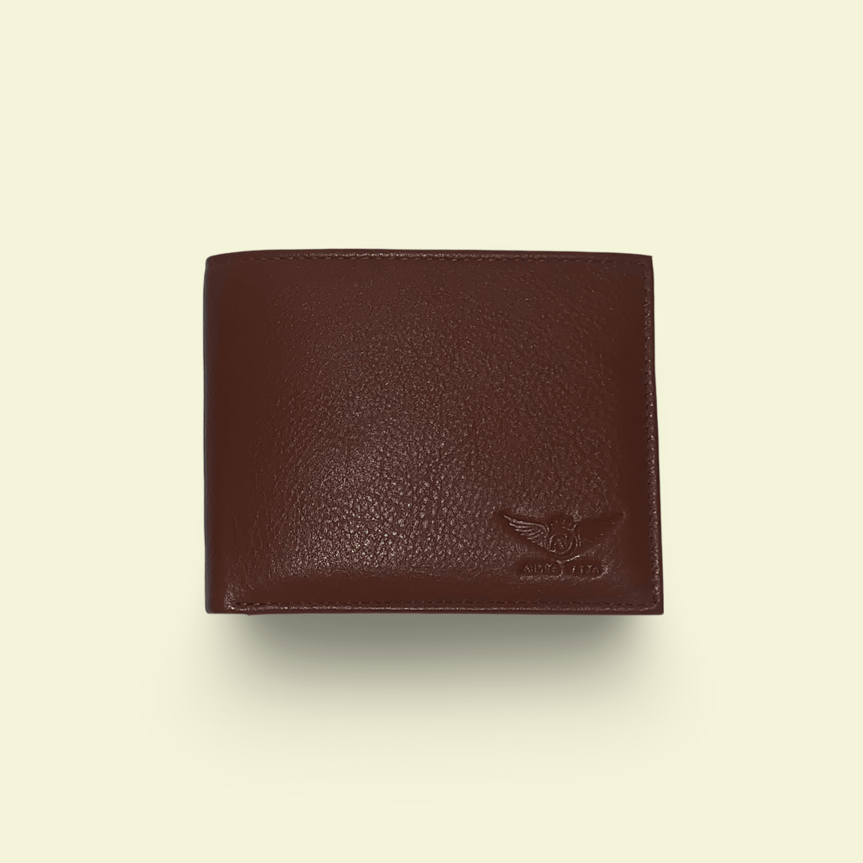 Alta Vita Bi-Fold Leather Tan Wallet