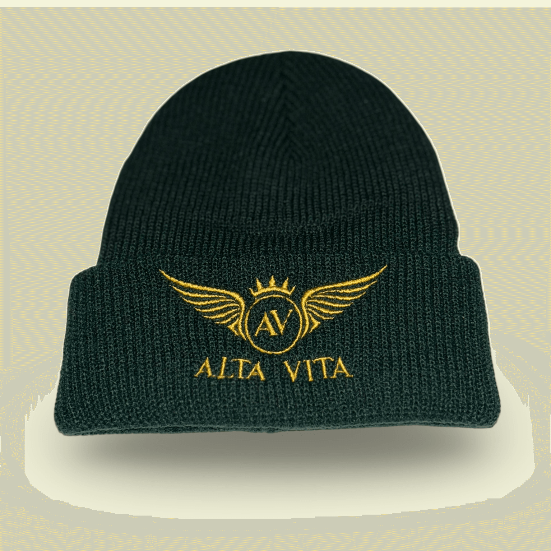 Alta Vita Mens Bottle Green Beanie