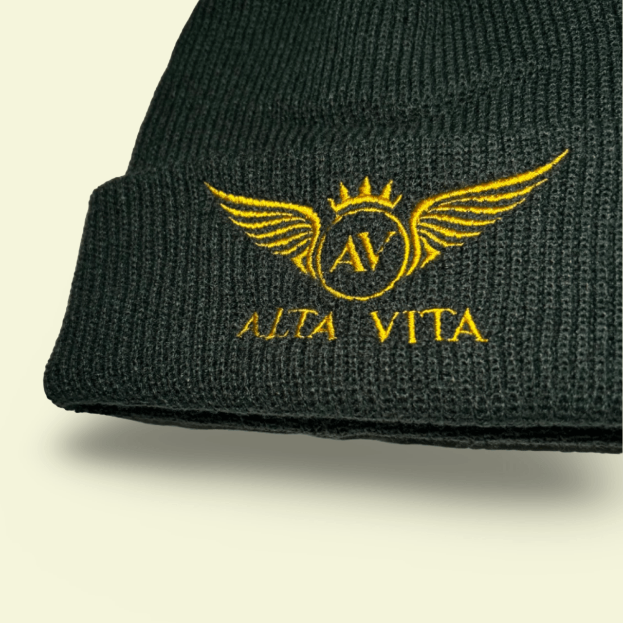 Alta Vita Mens Bottle Green Beanie