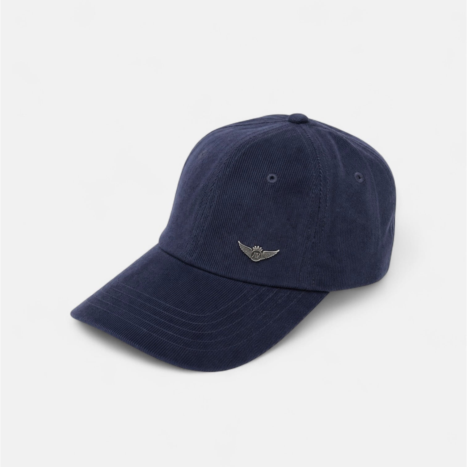 Alta Vita Navy Corduroy Cap