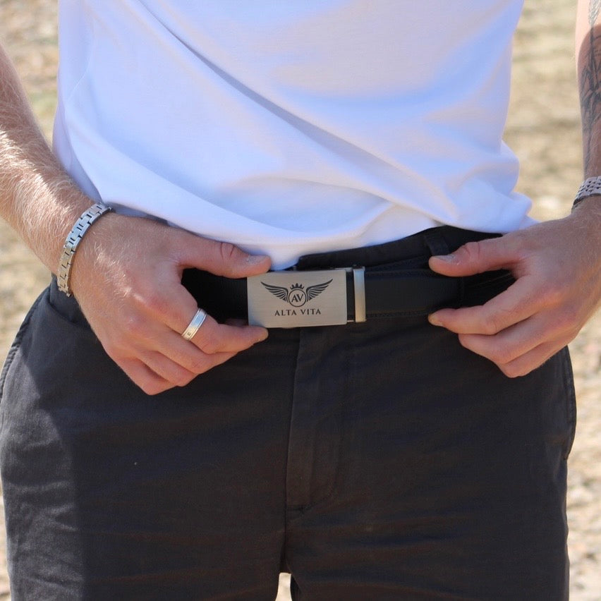 Alta Vita Brown Leather Belt