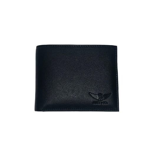 Alta Vita Bi-Fold Leather Black Wallet