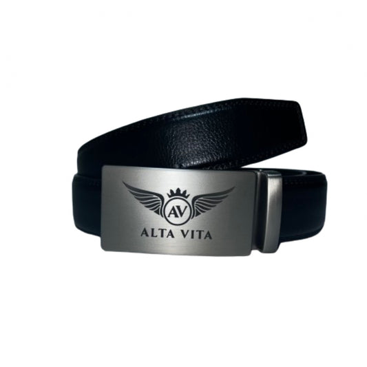 Alta Vita Black Leather Belt