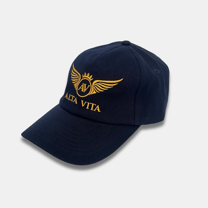 Alta Vita Mens French Navy Blue Cap