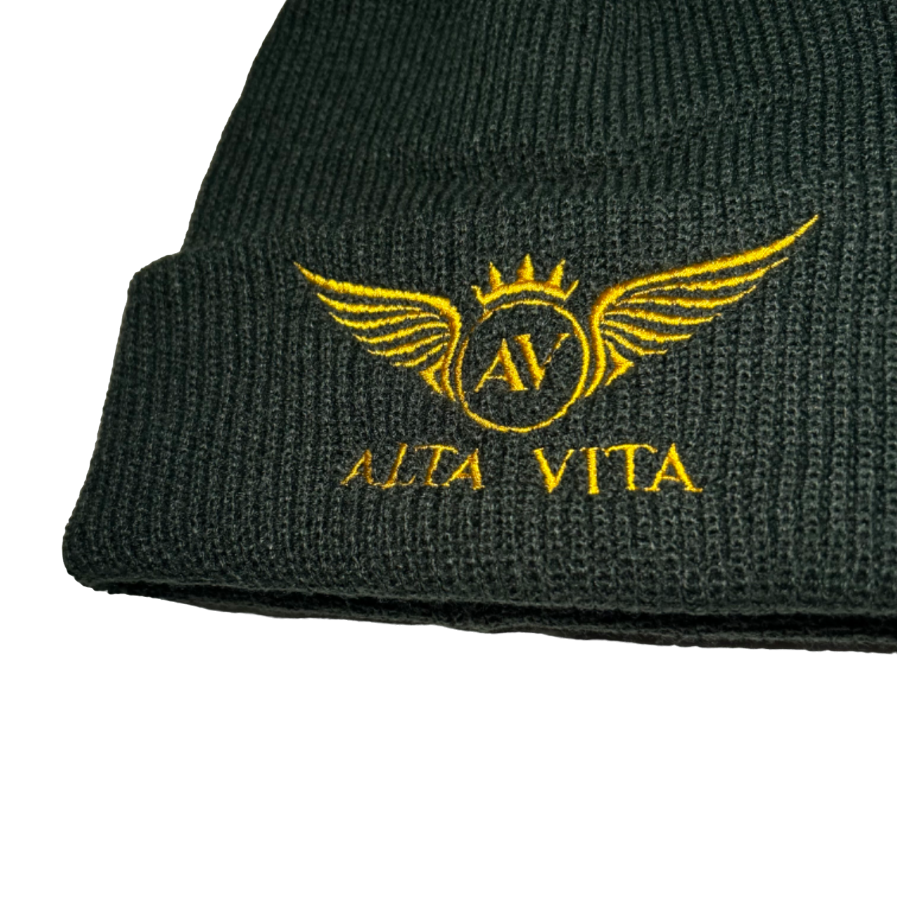 Alta Vita Mens Bottle Green Beanie