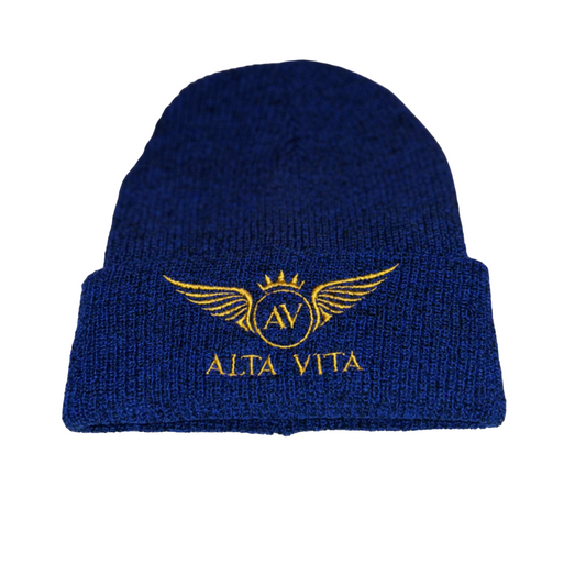 Alta Vita Mens Royal Blue Beanie