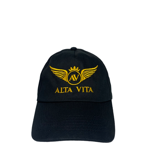 Alta Vita Mens Black Cap