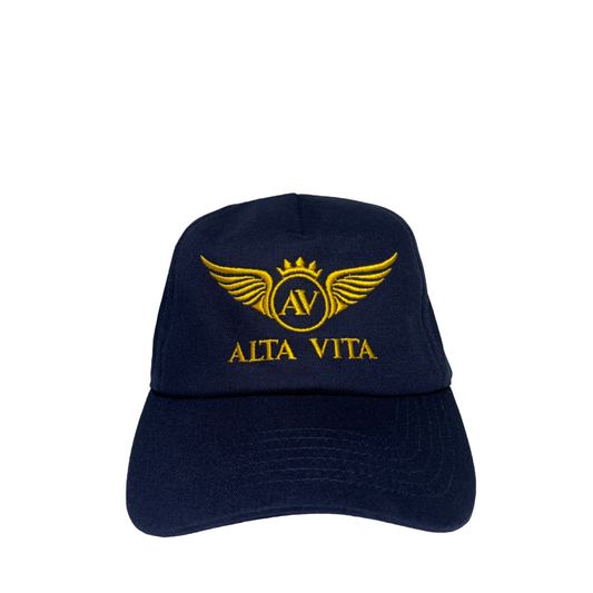 Alta Vita Mens French Navy Blue Cap