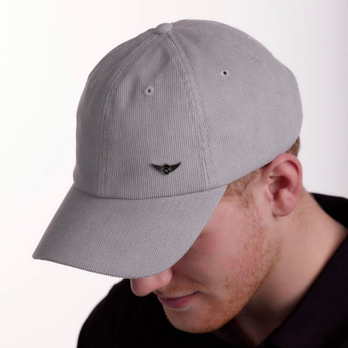 Alta Vita Grey Corduroy Cap