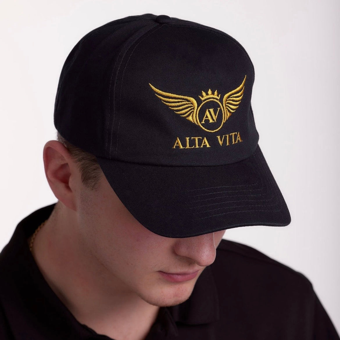 Alta Vita Mens French Navy Blue Cap
