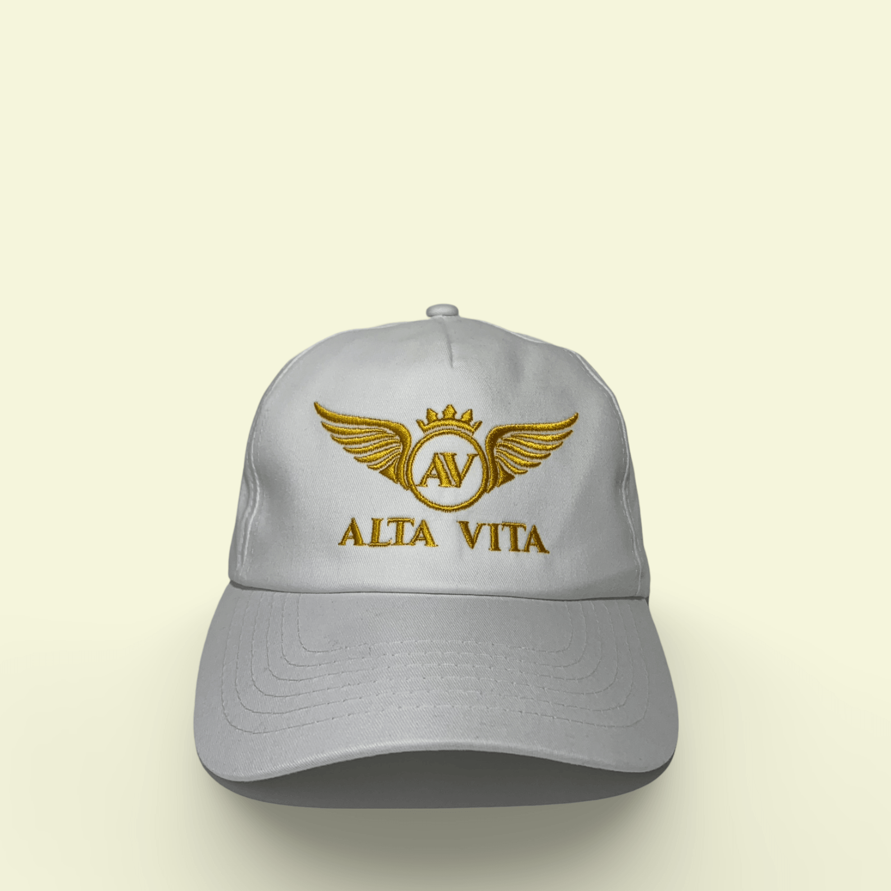 Alta Vita Mens White Cap