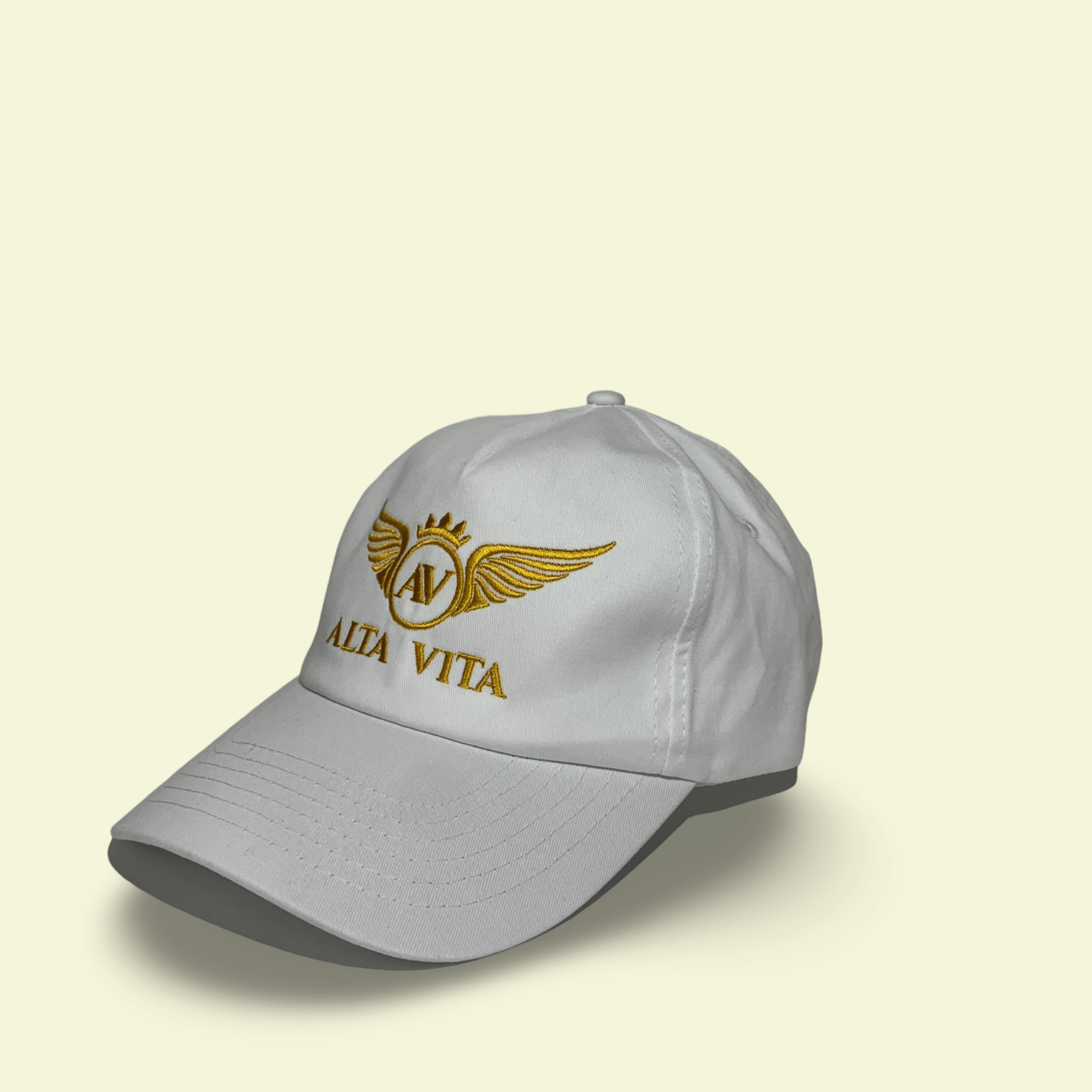 Alta Vita Mens White Cap