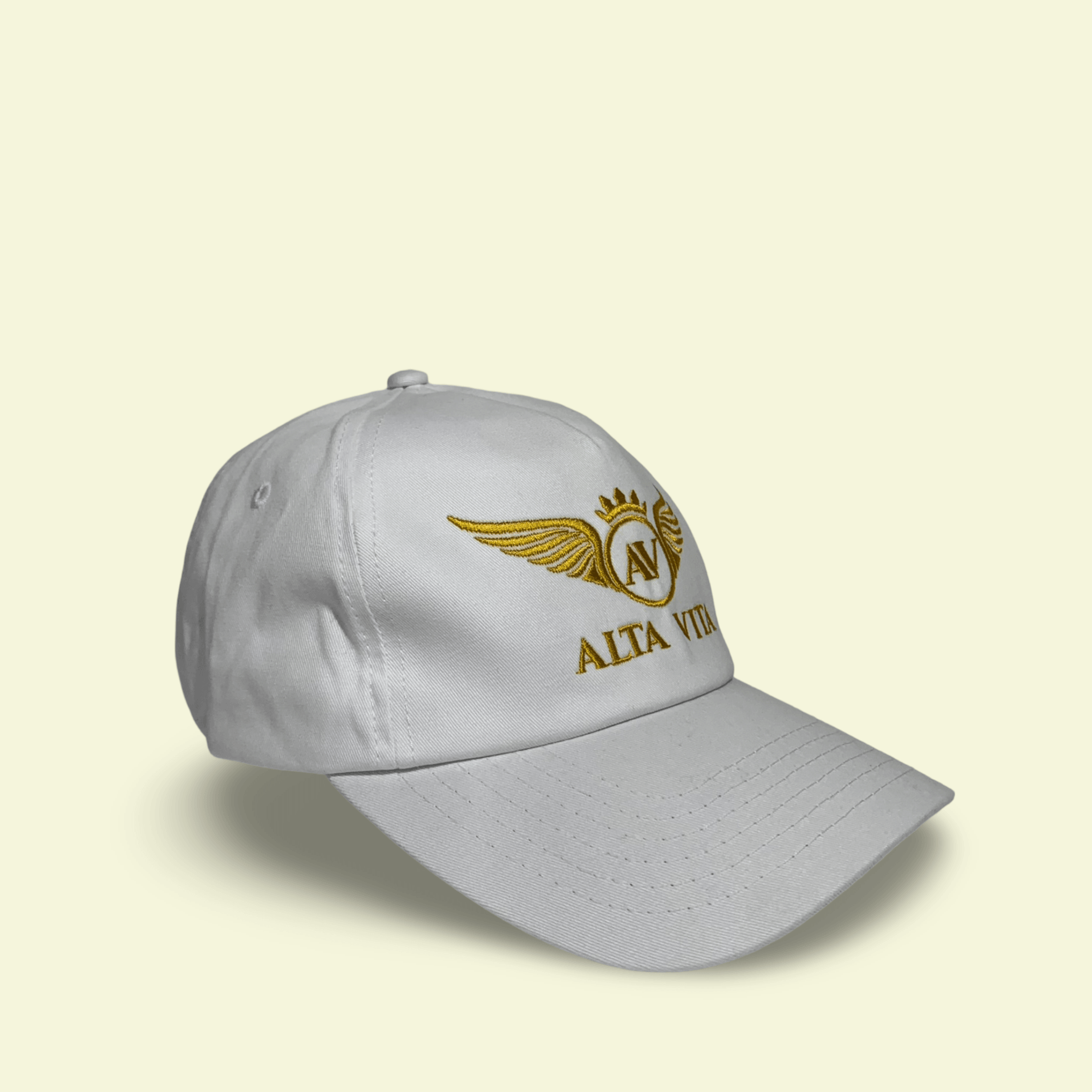 Alta Vita Mens White Cap